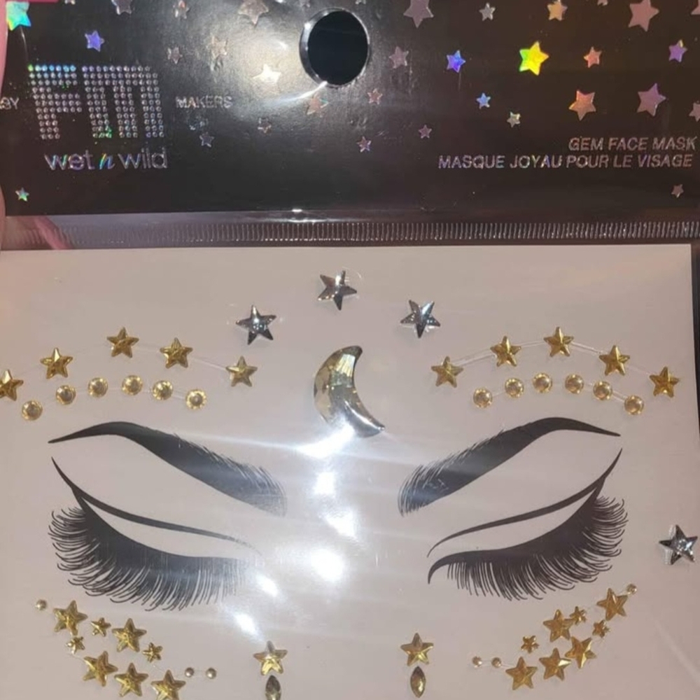 Wet n Wild Gem Face Mask with Gold and Silver Stars And Moon